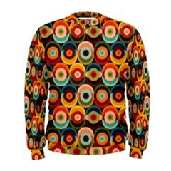 Multicolor Geometric Pattern Men s Sweatshirt by designsbymallika