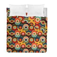 Multicolor Geometric Pattern Duvet Cover Double Side (full/ Double Size) by designsbymallika