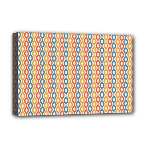 Psychedelic Groovy Pattern Deluxe Canvas 18  X 12  (stretched) by designsbymallika