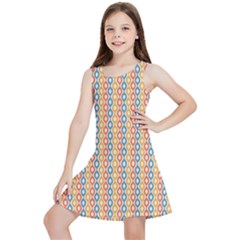 Psychedelic Groovy Pattern Kids  Lightweight Sleeveless Dress