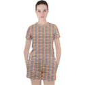 Psychedelic Groovy Pattern Women s Tee and Shorts Set View1