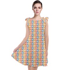 Psychedelic Groovy Pattern Tie Up Tunic Dress by designsbymallika