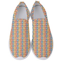 Psychedelic Groovy Pattern Men s Slip On Sneakers by designsbymallika