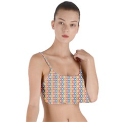 Psychedelic Groovy Pattern Layered Top Bikini Top  by designsbymallika