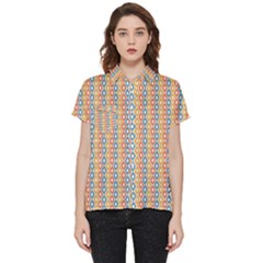 Psychedelic Groovy Pattern Short Sleeve Pocket Shirt