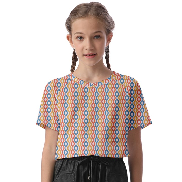 Psychedelic Groovy Pattern Kids  Basic Tee