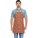 Square Floral Print Kitchen Apron View1