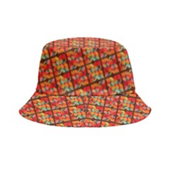 Square Floral Print Bucket Hat