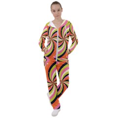 Psychedelic Groovy Orange Women s Tracksuit by designsbymallika