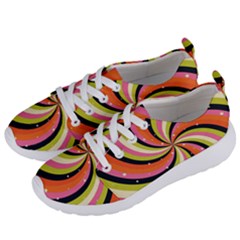 Psychedelic Groovy Orange Women s Lightweight Sports Shoes by designsbymallika