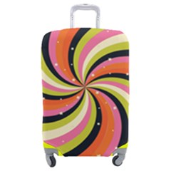 Psychedelic Groovy Orange Luggage Cover (medium) by designsbymallika