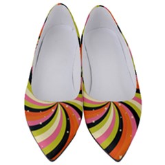 Psychedelic Groovy Orange Women s Low Heels by designsbymallika