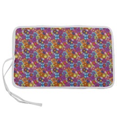 Summer Floral Pattern Pen Storage Case (m) by designsbymallika