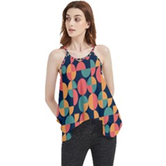 Shapes Pattern Flowy Camisole Tank Top