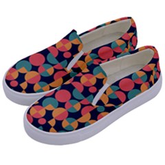 Shapes Pattern Kids  Canvas Slip Ons by designsbymallika