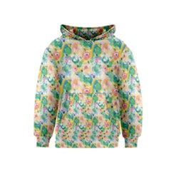 Water Color Floral Pattern Kids  Pullover Hoodie by designsbymallika