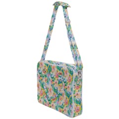 Water Color Floral Pattern Cross Body Office Bag by designsbymallika