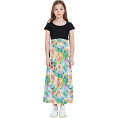 Water Color Floral Pattern Kids  Skirt by designsbymallika