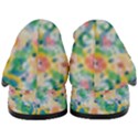 Water Color Floral Pattern Women s Chunky Heel Loafers View4