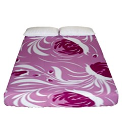 Folk Floral Pattern  Flowers Print  Fitted Sheet (king Size) by Eskimos