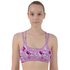 Folk Floral Pattern  Flowers Print  Line Them Up Sports Bra by Eskimos