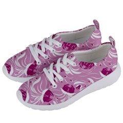 Folk Floral Pattern  Flowers Print  Women s Lightweight Sports Shoes by Eskimos