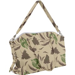 Folk Floral Pattern  Flowers Print  Canvas Crossbody Bag by Eskimos