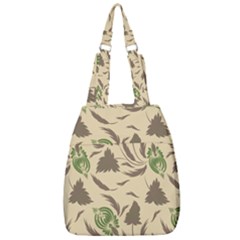 Folk Floral Pattern  Flowers Print  Center Zip Backpack by Eskimos