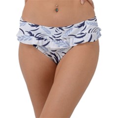 Folk Floral Pattern  Flowers Print  Frill Bikini Bottom by Eskimos