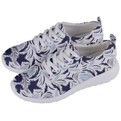 Folk Floral Pattern  Flowers Print  Men s Lightweight Sports Shoes by Eskimos