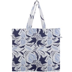 Folk Floral Pattern  Flowers Print  Canvas Travel Bag by Eskimos