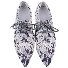 Folk Floral Pattern  Flowers Print  Pointed Oxford Shoes by Eskimos