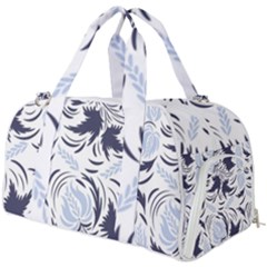 Folk Floral Pattern  Flowers Print  Burner Gym Duffel Bag by Eskimos