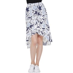 Folk Floral Pattern  Flowers Print  Frill Hi Low Chiffon Skirt by Eskimos