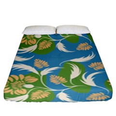 Folk Floral Pattern  Flowers Print  Fitted Sheet (king Size) by Eskimos