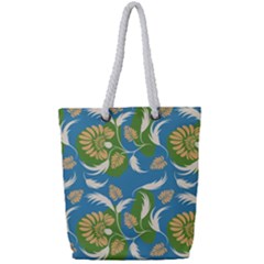 Folk Floral Pattern  Flowers Print  Full Print Rope Handle Tote (small) by Eskimos