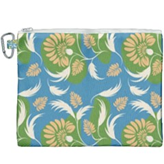 Folk Floral Pattern  Flowers Print  Canvas Cosmetic Bag (xxxl) by Eskimos