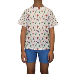 Vegetables Athletes Kids  Short Sleeve Swimwear by SychEva