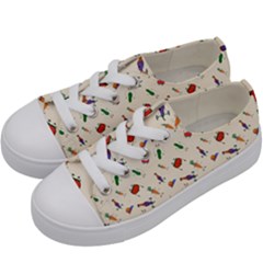 Vegetables Athletes Kids  Low Top Canvas Sneakers by SychEva