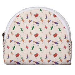 Vegetables Athletes Horseshoe Style Canvas Pouch by SychEva