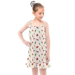 Vegetables Athletes Kids  Overall Dress by SychEva