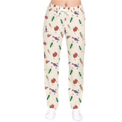 Vegetables Athletes Women Velvet Drawstring Pants by SychEva