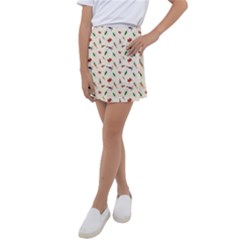 Vegetables Athletes Kids  Tennis Skirt by SychEva