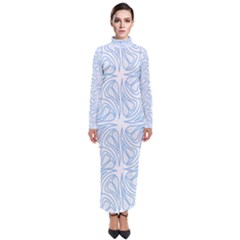 Abstract Stripes, Shapes, Lines Turtleneck Maxi Dress by SychEva