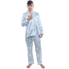 Abstract Stripes, Shapes, Lines Men s Long Sleeve Satin Pajamas Set by SychEva