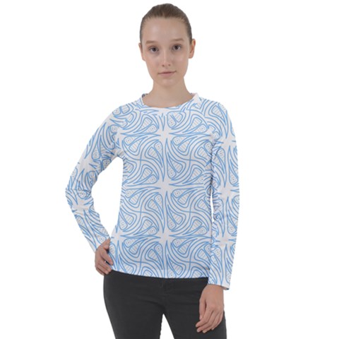 Abstract Stripes, Shapes, Lines Women s Long Sleeve Raglan Tee by SychEva