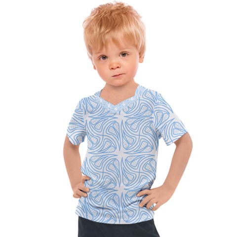 Abstract Stripes, Shapes, Lines Kids  Sports Tee by SychEva