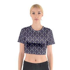 Pattern Arc En Ciel/nuages Cotton Crop Top by kcreatif