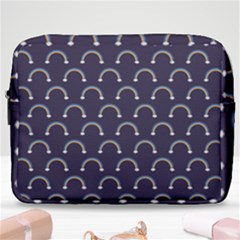 Pattern Arc En Ciel/nuages Make Up Pouch (large) by kcreatif