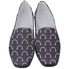 Pattern Arc En Ciel/nuages Women s Classic Loafer Heels by kcreatif